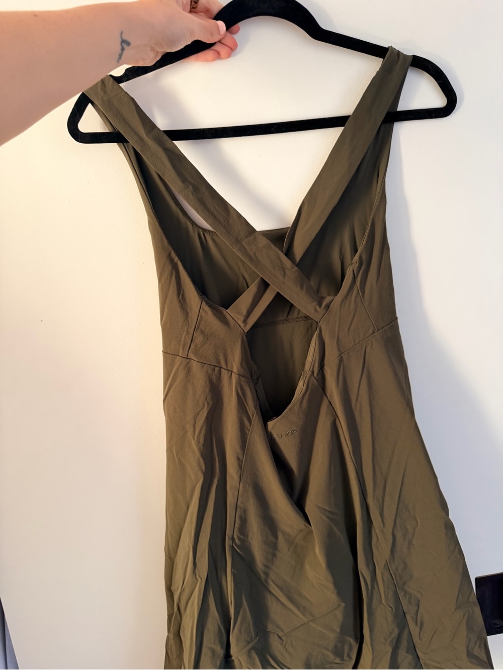 Outdoor Voices Olive Cross-Back Dress - Picture 8 of 10